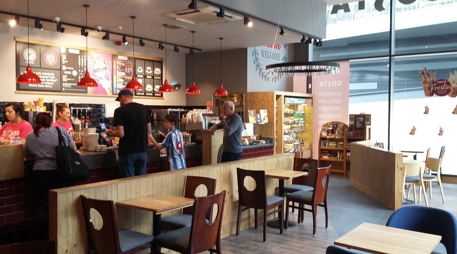 Café seating for work-from-café days and remote work